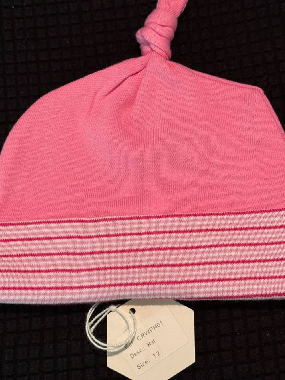 Bees & Dragons boutique pink infant hat beanie NWT